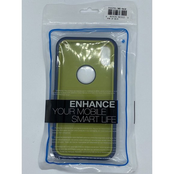 Unbranded iPhone X/XS Hard Cell Phone Case-Navy Blue - New - Picture 1 of 2